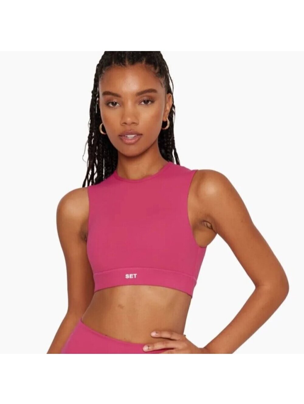 SET Active Luxform Sport Bra Hot Pink Razzle Small